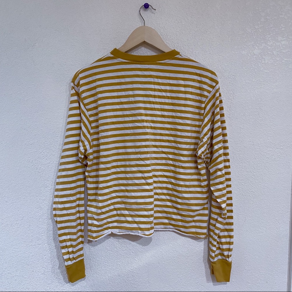 Brandy Melville Gretchen yellow stripe sweater - Picture 2 of 5